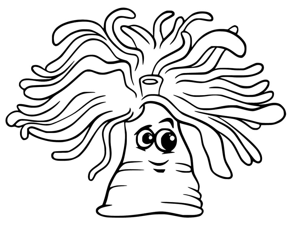 Cartoon Sea Anemone