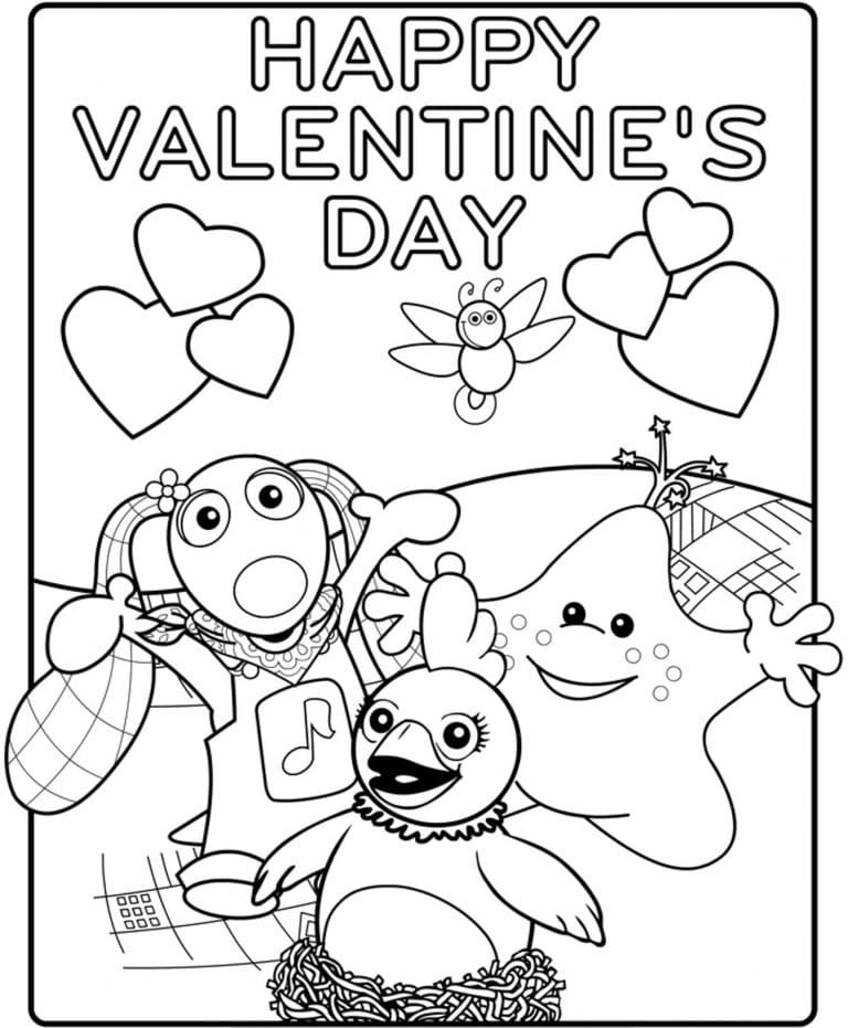 Cartoon Valentine Card