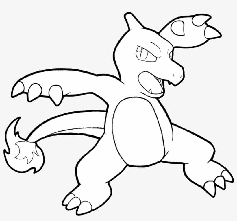 Charmeleon Coloring Pages 