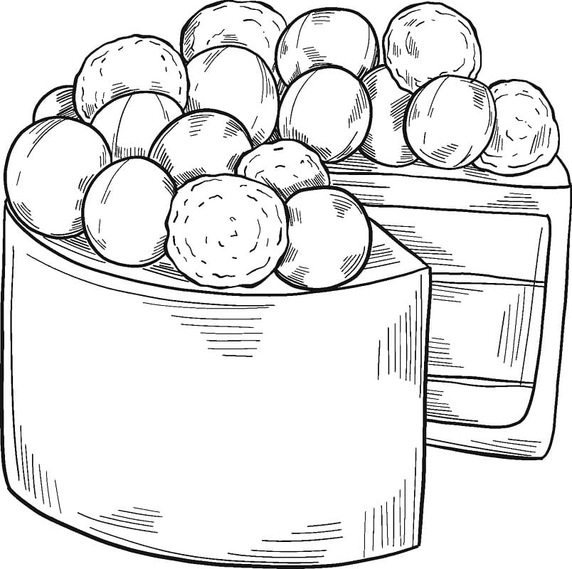 Chocolate Cake to Color