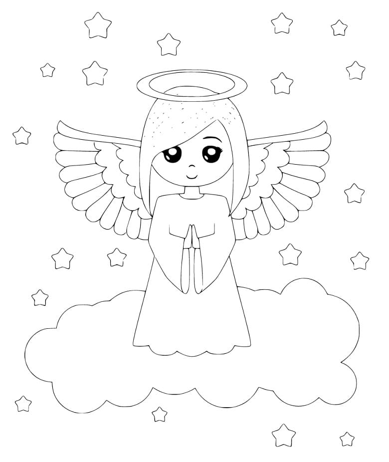 Christmas Angel on Cloud