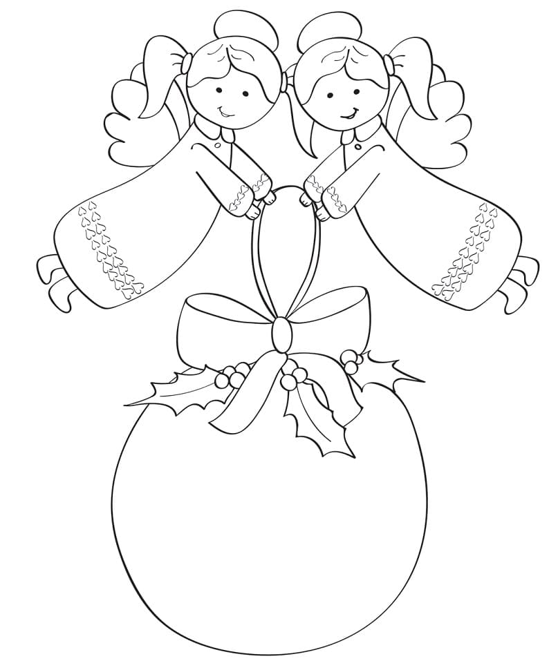 Christmas Angels and Ornament