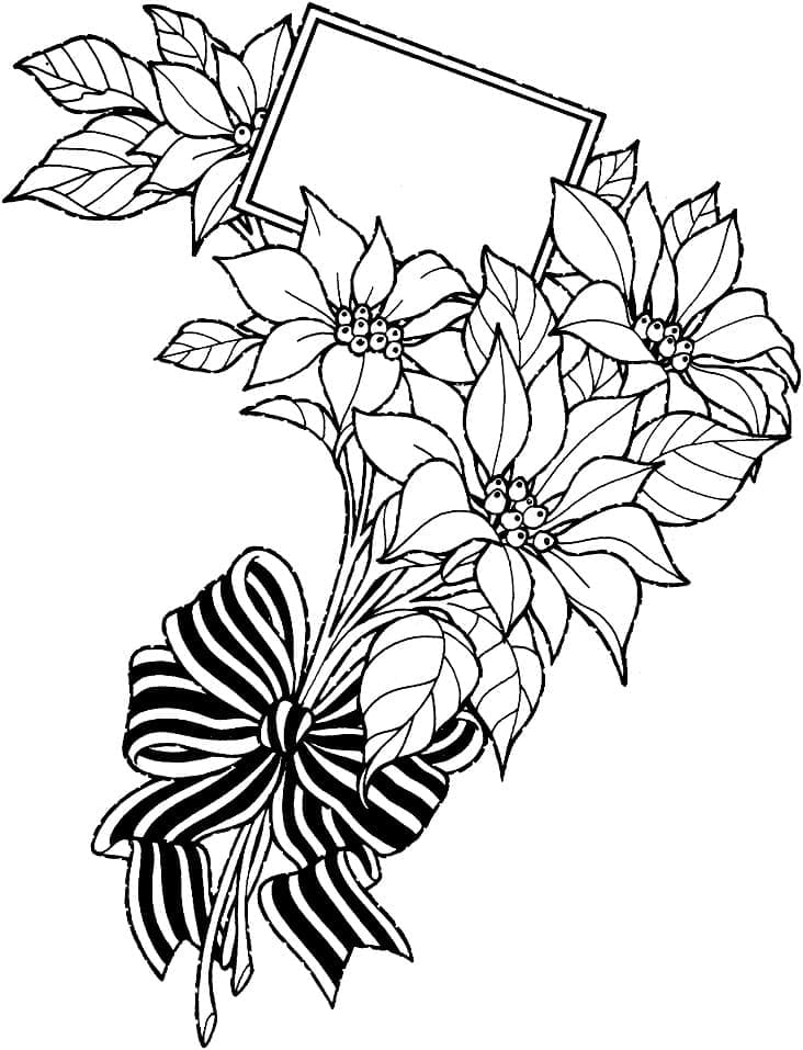 Christmas Poinsettia Bouquet