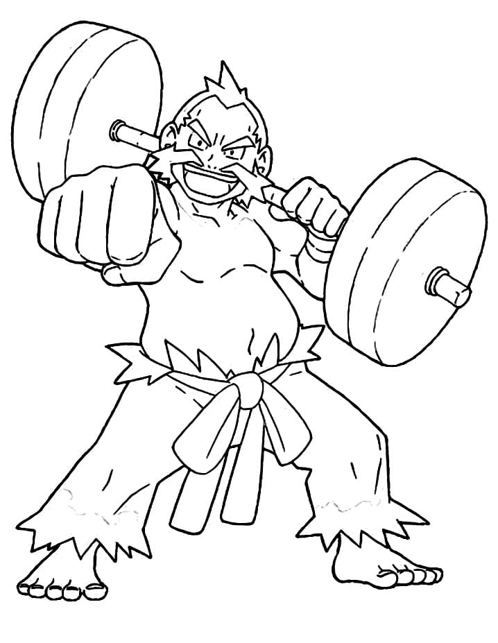 Chuck Pokemon Gym Leader – Coloring Pages