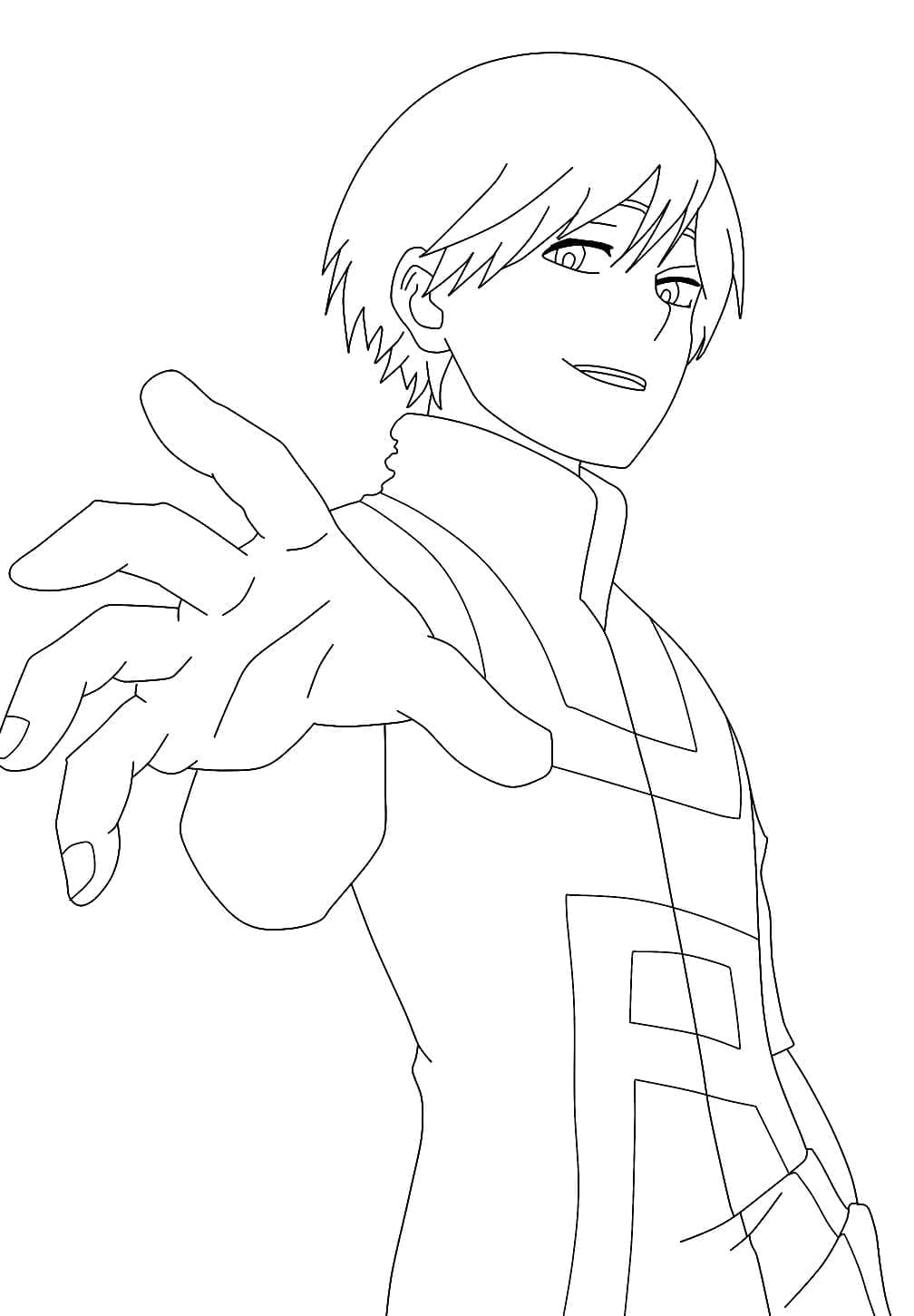 Happy Neito Monoma – Coloring Pages