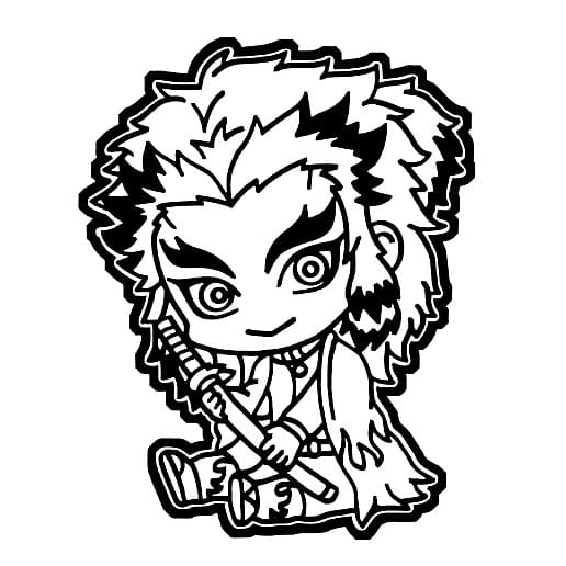 Cute Chibi Kyojuro Rengoku