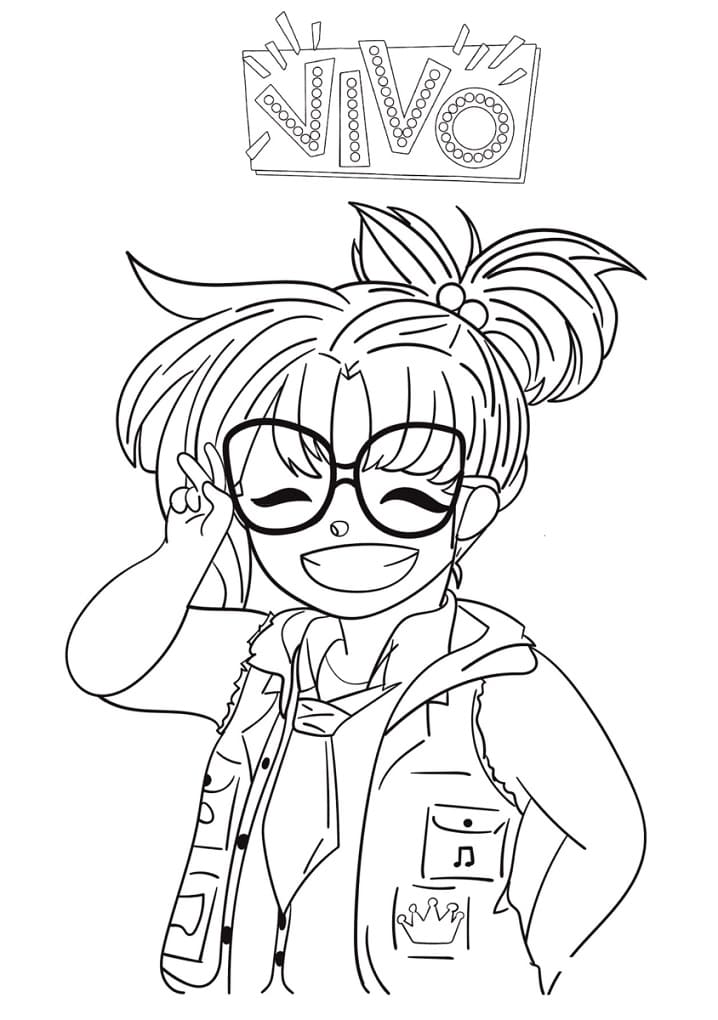 Cute Gabriela - Coloring Pages