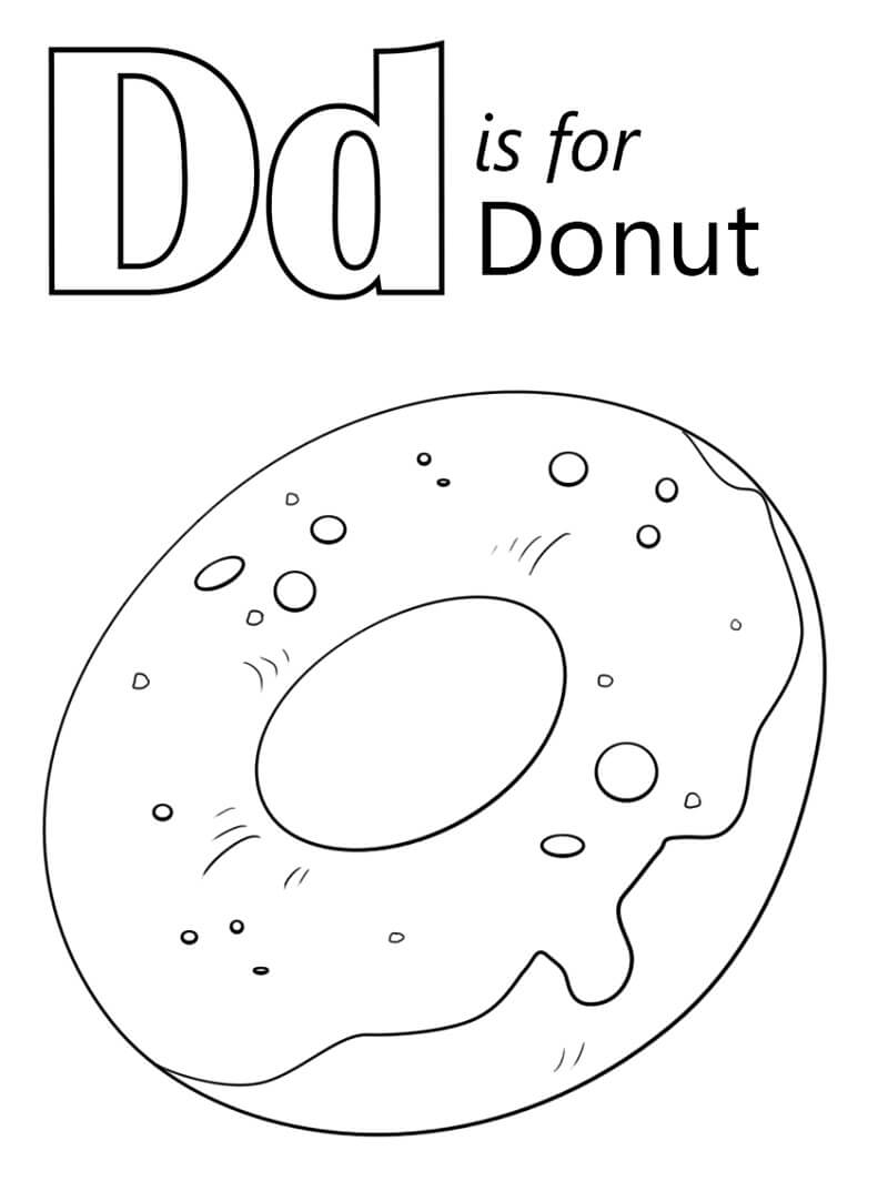 Donut-Buchstabe D