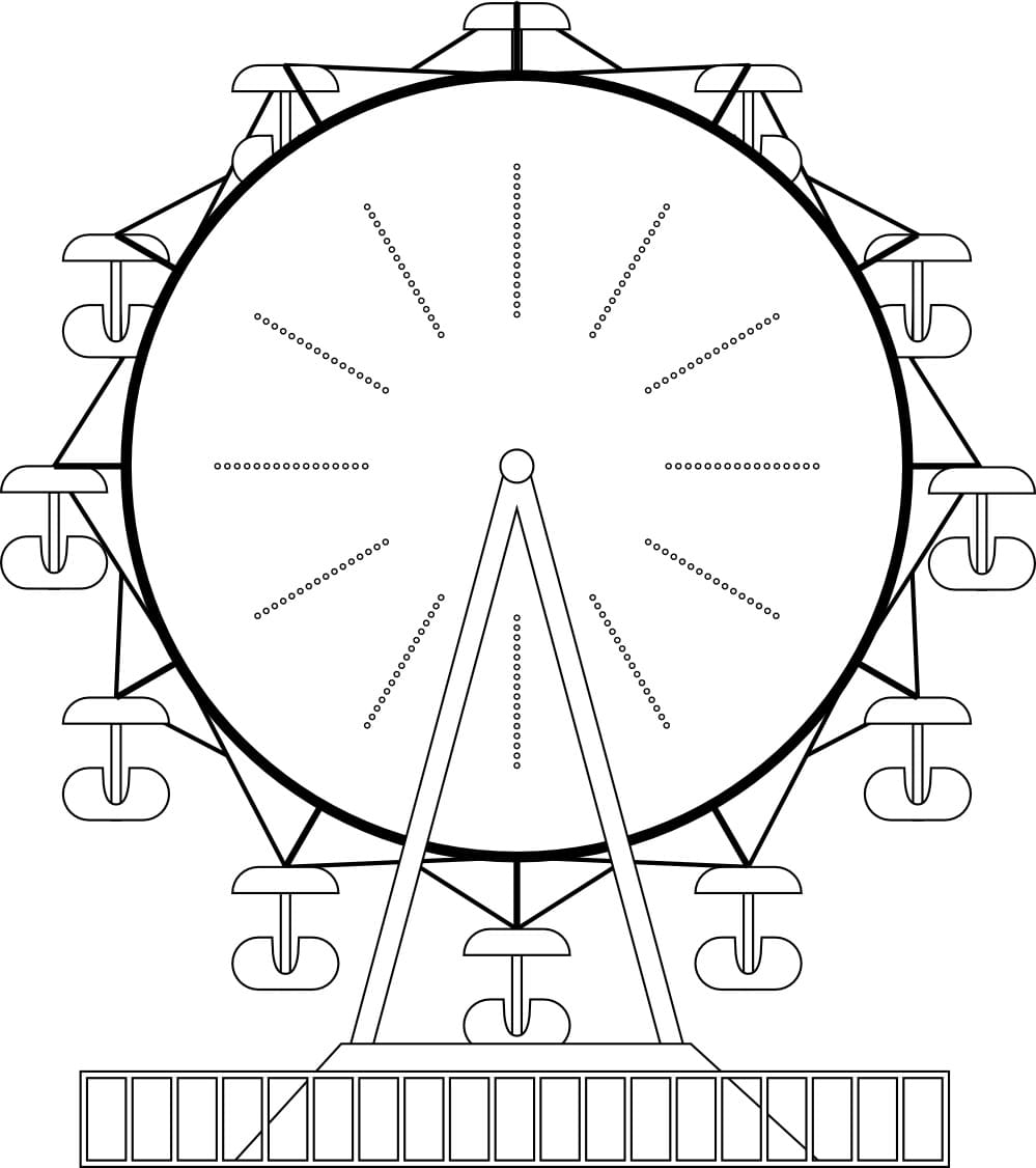 Free Ferris Wheel Printable – Coloring Pages