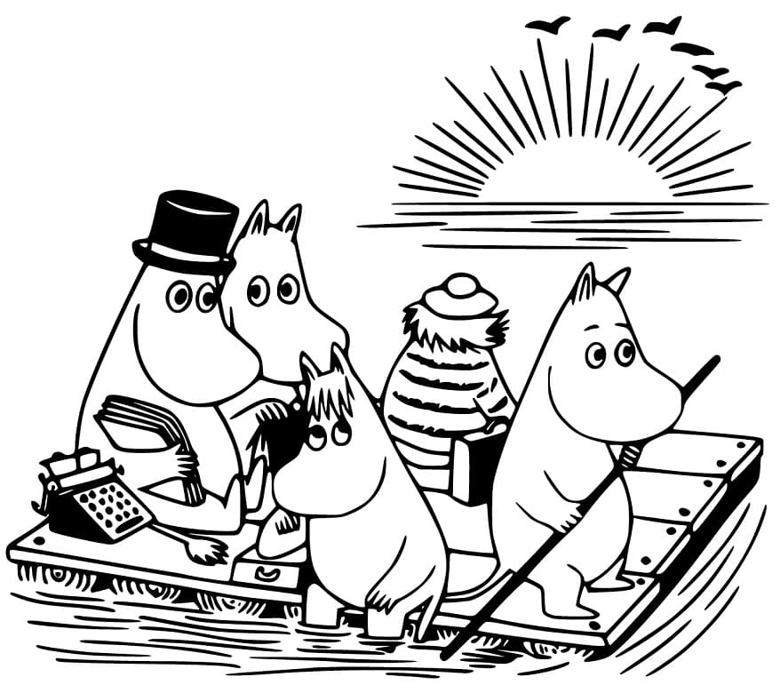 Free Moomin - Coloring Pages