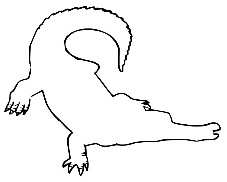 Gharial Outline