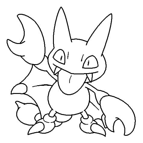 gligar coloring page in pdf pokemon