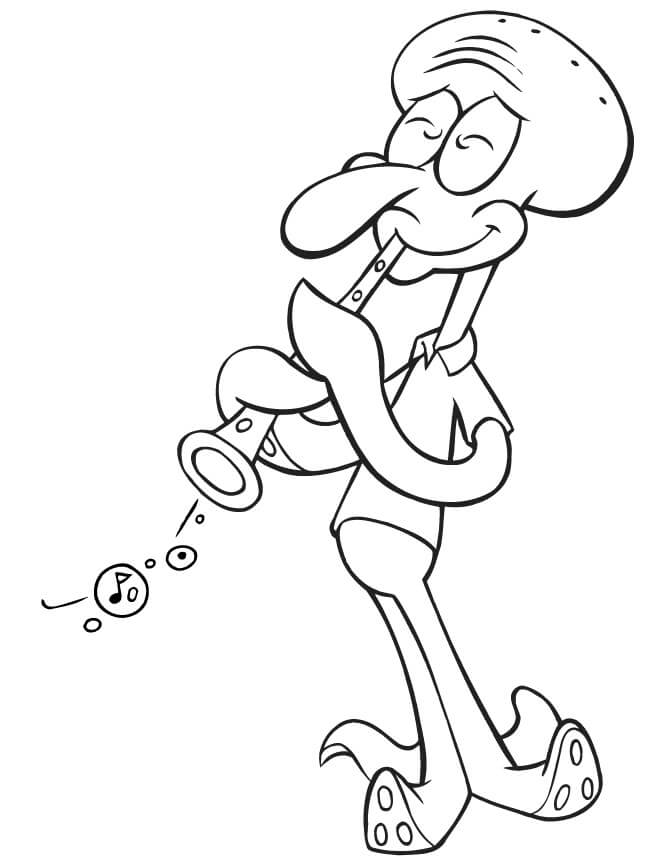 Happy Squidward Tentacles