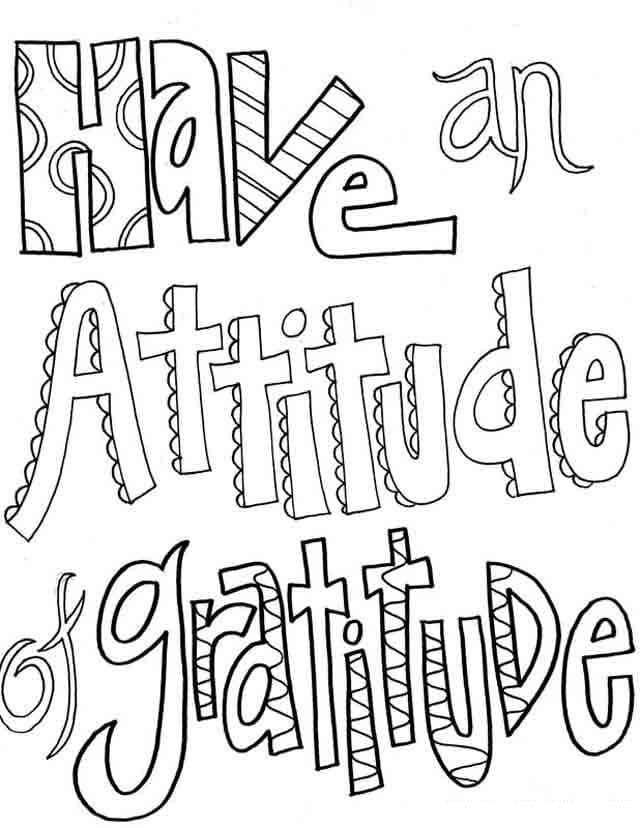 Have an Attitude of Gratitude