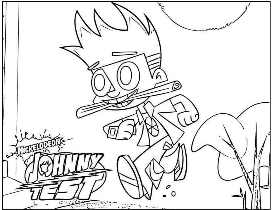 Johnny Test Running Färbung Seite - Kostenlose druckbare Malvorlagen ...