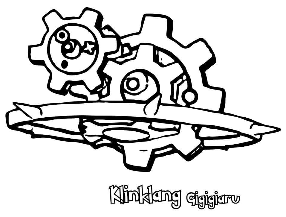 klink coloring page pdf pokemon