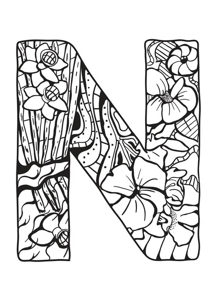 Letter N 5