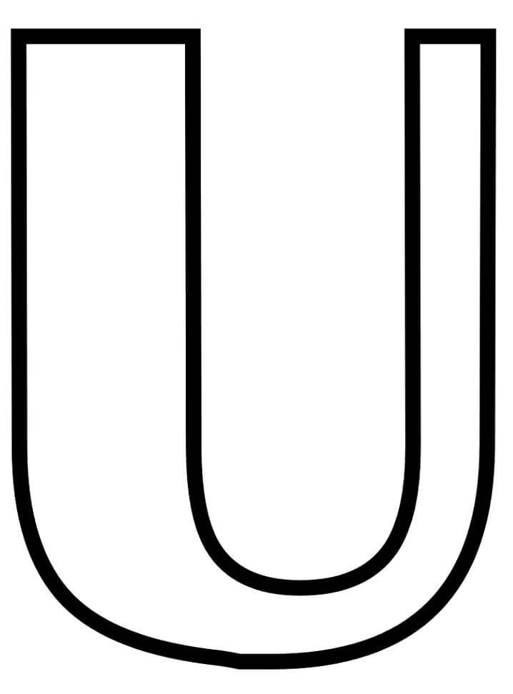 Letter U 3