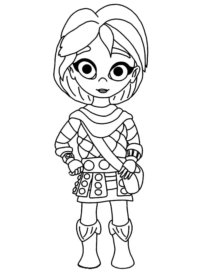 Melodia from Dragons Rescue Riders - Coloring Pages