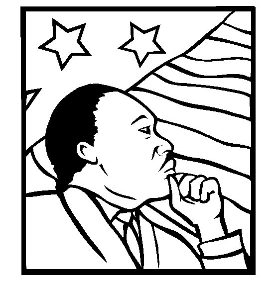 Martin Luther King Jr 1 Färbung Seite - Kostenlose druckbare ...