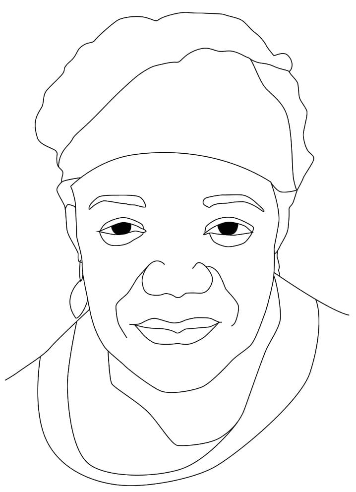 Maya Angelou Free Printable Färbung Seite - Kostenlose druckbare ...