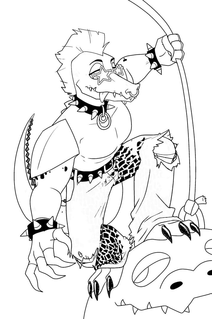 Montgomery Gator Free Printable - Coloring Pages