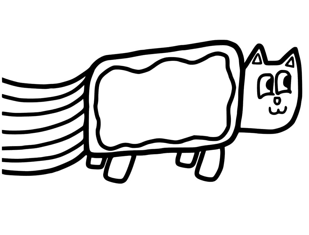 Nyan Cat to Color