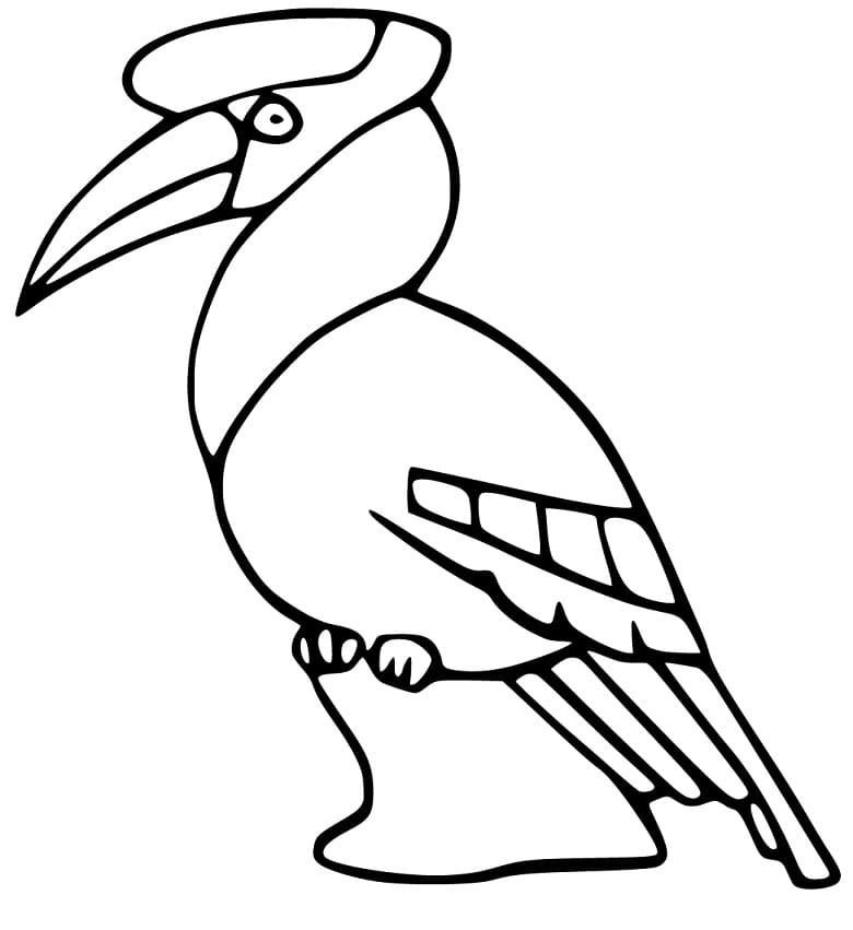 Printable Hornbill Färbung Seite - Kostenlose druckbare Malvorlagen für ...