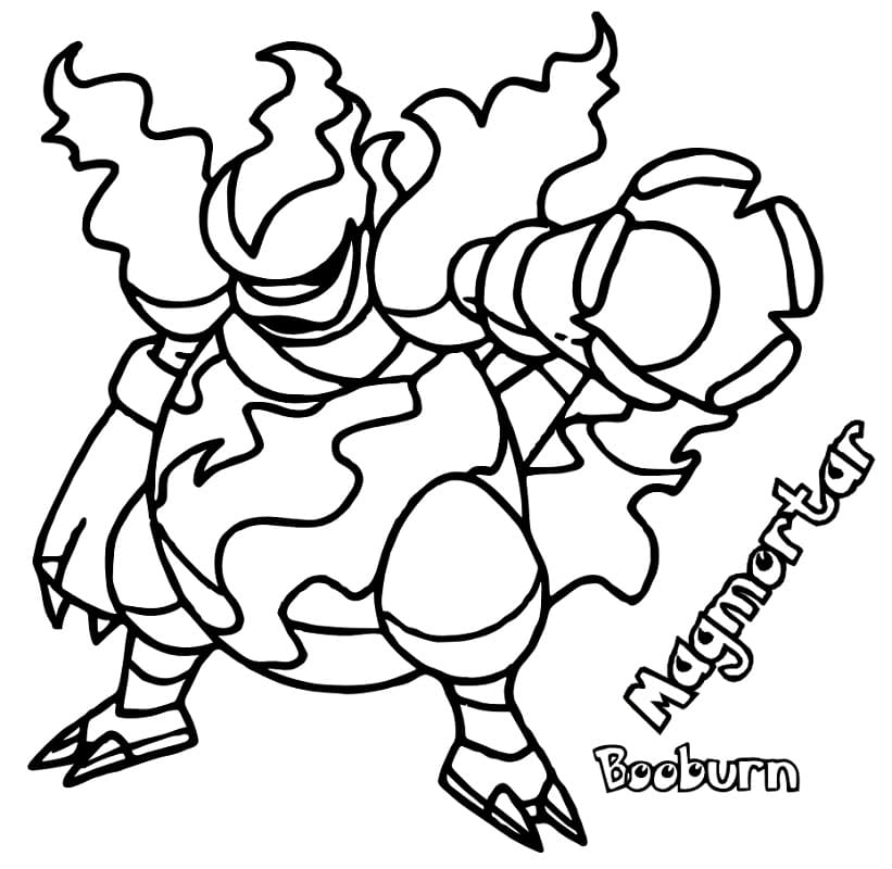 Printable Magmortar Pokemon