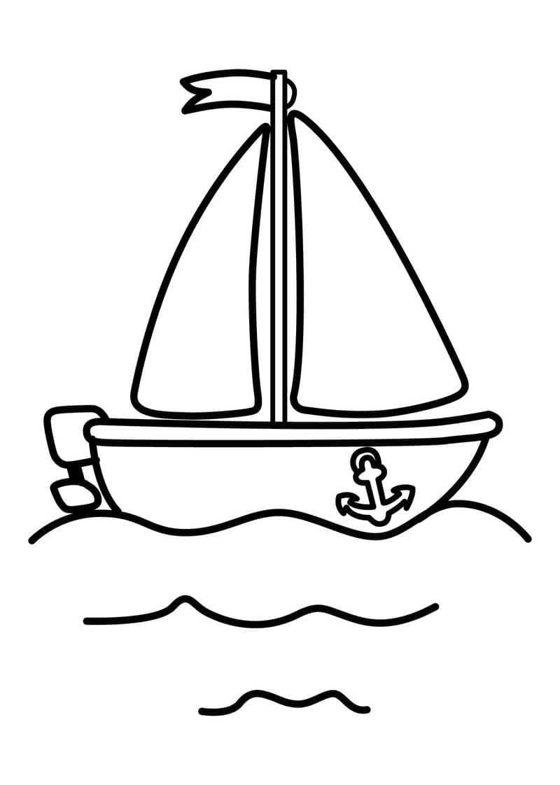 Sailboat to Color