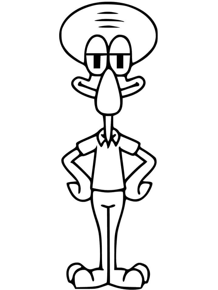 Smiling Squidward Tentacles