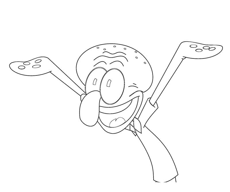 Squidward is Happy