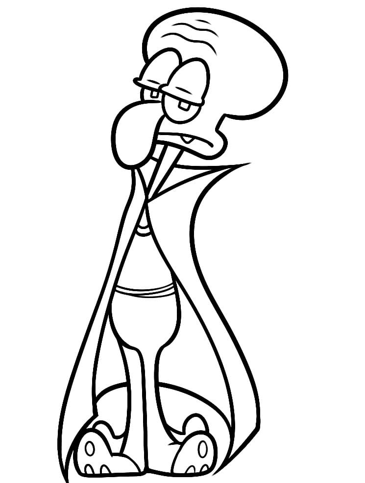 Squidward on Halloween