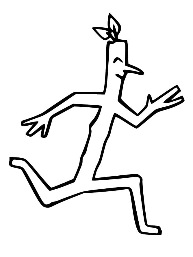 Stick Man Running