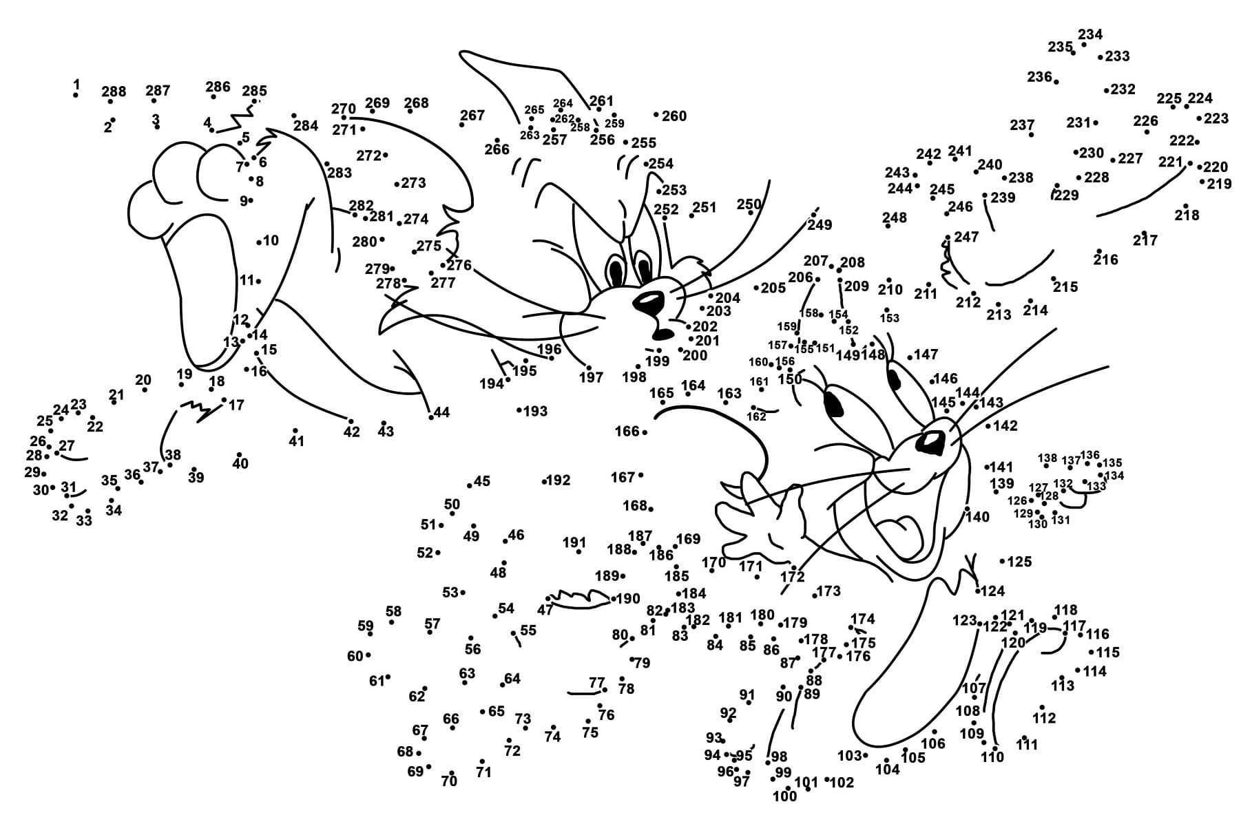 Tom and Jerry Extreme Dot to Dots