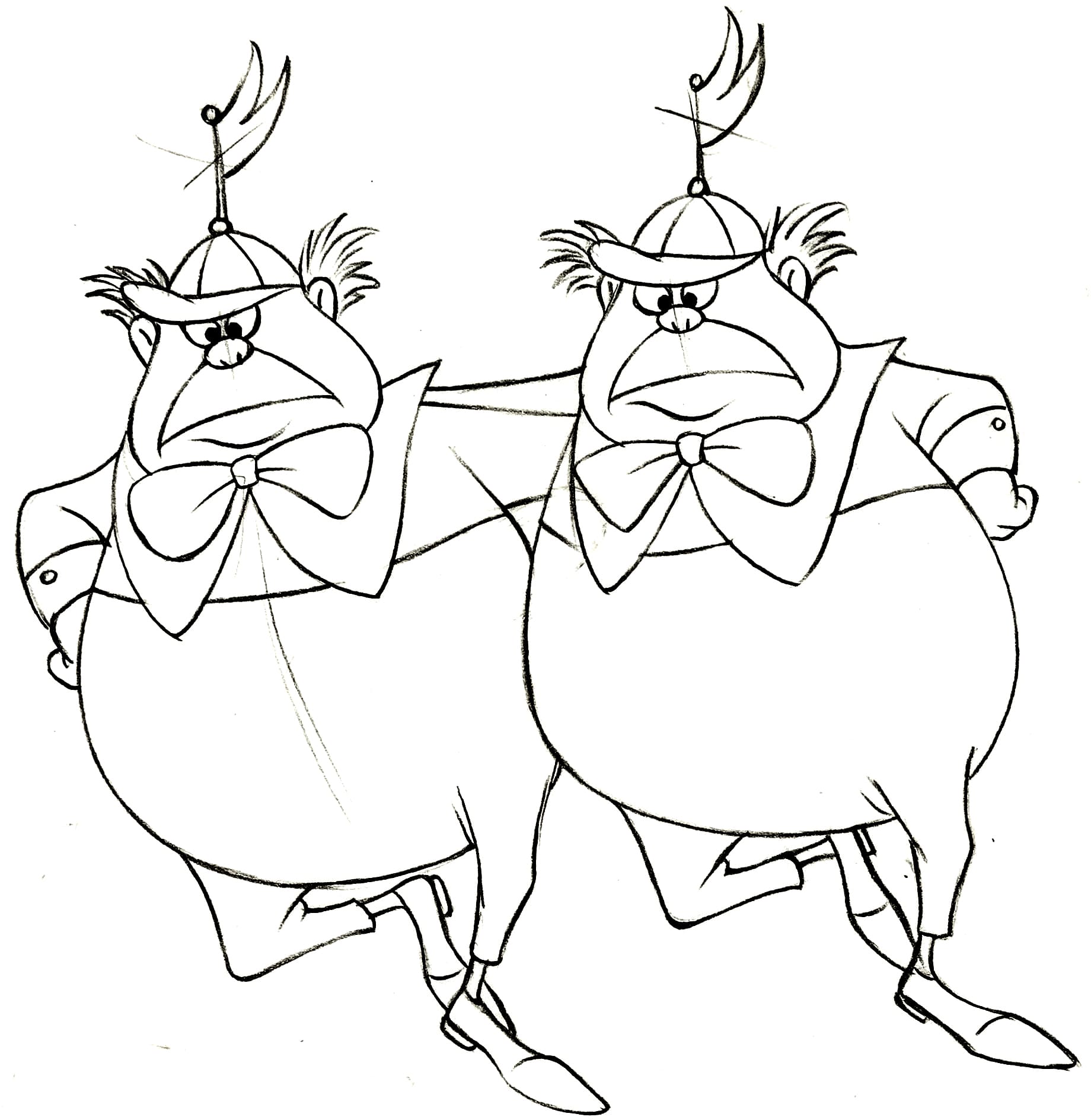 Tweedledum and Tweedledee Dancing