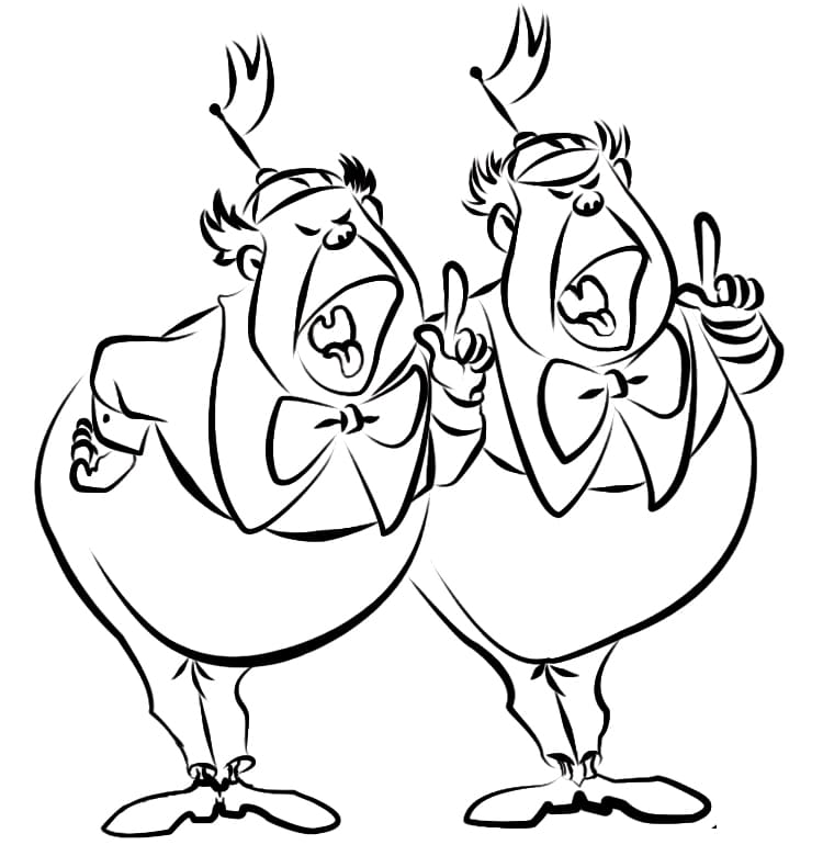 Tweedledum and Tweedledee Singing