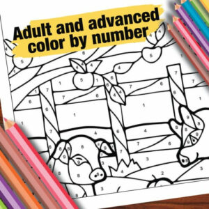 Farbe nach Zahlen für Erwachsene und Fortgeschrittene