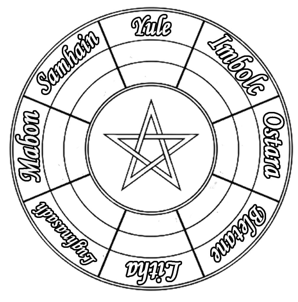 Wiccan Printable - Coloring Pages