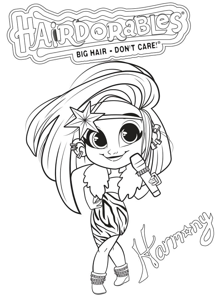 Printable Hairdorables - Coloring Pages