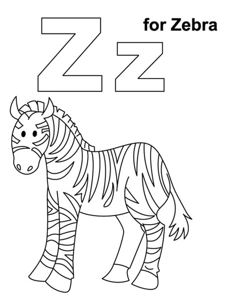 Zebra Letter Z 1