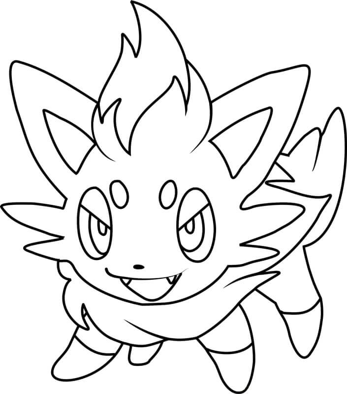 Zorua - Coloring Pages