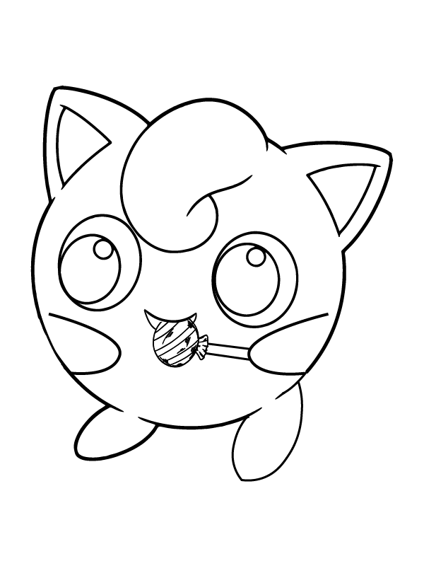 Adorable Printable Jigglypuff Färbung Seite - Kostenlose druckbare ...