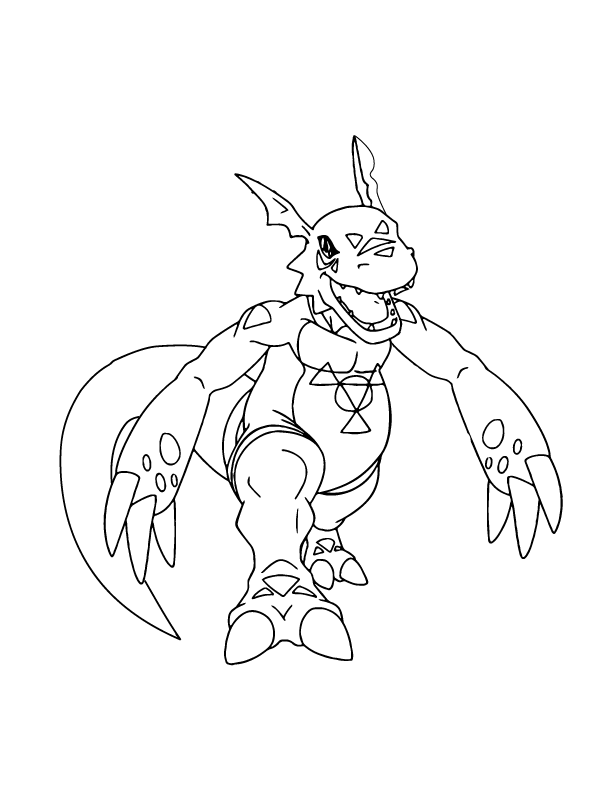 Digimon Coloring Page-13 – Coloring Pages