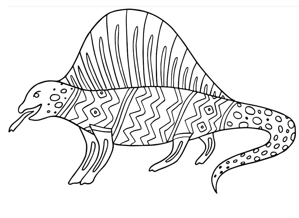 Dimetrodon Alebrijes Färbung Seite - Kostenlose druckbare Malvorlagen ...