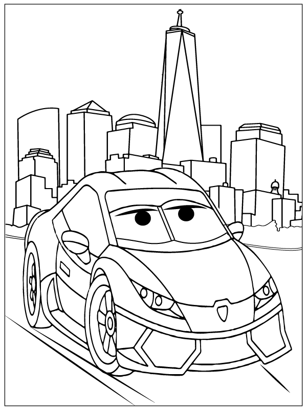 Disney Cars Boost Coloring Page