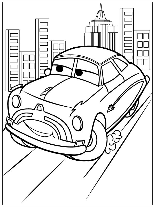 Disney Cars Louise Nash Coloring Page