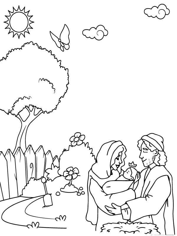 Nativity - Coloring Pages