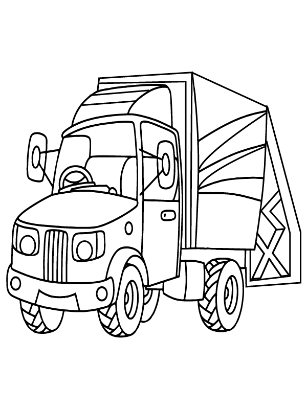 Garbage Truck – Coloring Pages