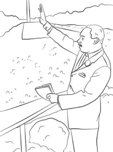 Martin Luther Coloring Page